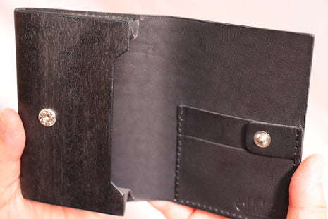 OLIVIER business card holder (color black satin sycamore)