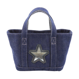 Ryukyu indigo dyed denim tote bag S