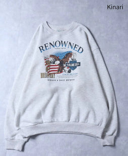 Fleece-lined rock eagle sweatshirt