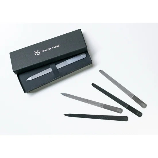 Nail file Matte black GIFT BOX SHARP150 pointed type made by Japanese file craftsmen