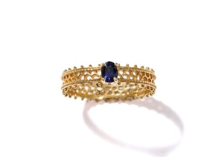 Sulanga ring: Blue sapphire