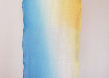 Brush dyed stole sky pattern blue