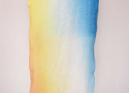 Brush dyed stole sky pattern blue