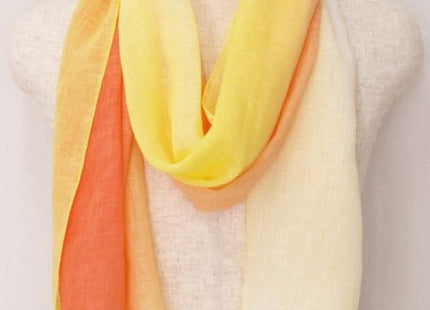 Brush dyed stole sky pattern orange