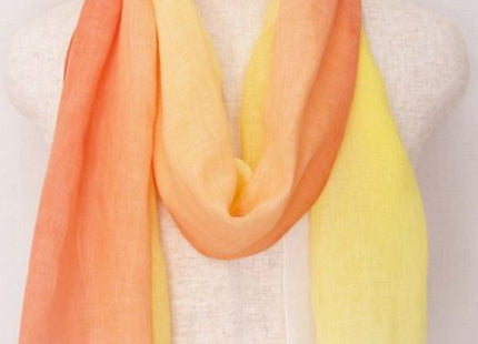 Brush dyed stole sky pattern orange