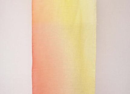 Brush dyed stole sky pattern orange