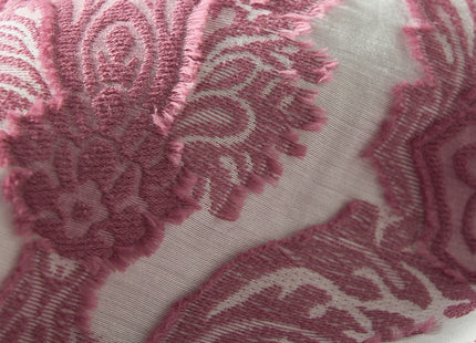 Cushion cover pink damask × blue jeans L