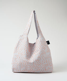 DOUBLE bag orange dots L