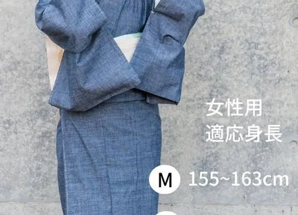 Denim Kimono Chambray Woman's Preta