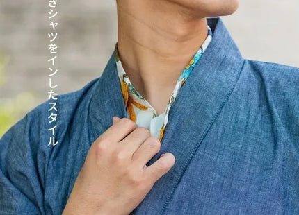 Denim kimono chambray men's preta