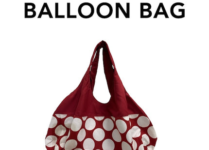 Dot balloon bag (red)