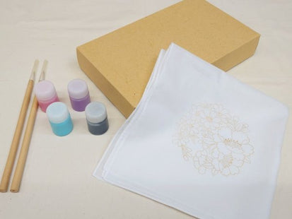 Hand-painted Yuzen experience kit Aya Sakura no Maru