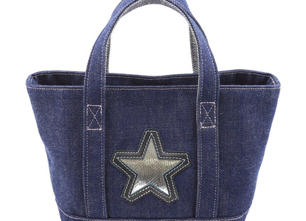 Ryukyu indigo dyed denim tote bag S