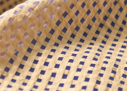 TWINS bag black demekin × beige check S