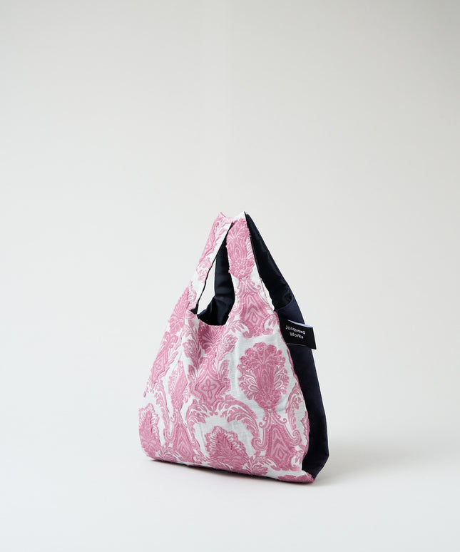 TWINS bag pink damask × blue jeans S