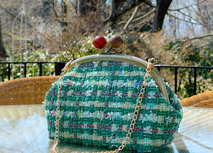 Tweed purse mini bag