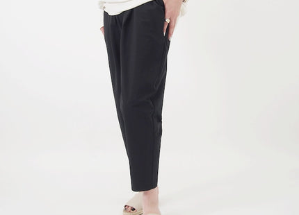 Unisex tuck tapered pants