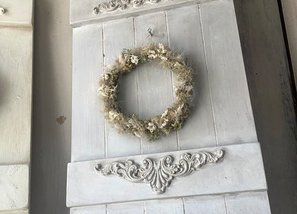 Wreath Display Wreath Panel Shabby White Gray Photography Background