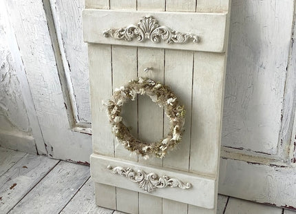 Wreath Display Wreath Panel Shabby White Gray Photography Background