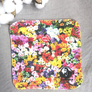 cotton100% “Flower garden” mini towel handkerchief