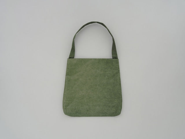 Japanese washi paper one shoulder bag / Moss green