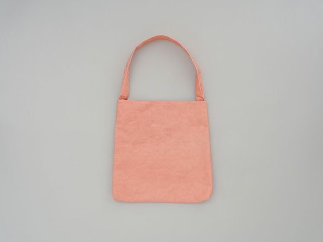 Japanese washi paper one shoulder bag / salmon pink