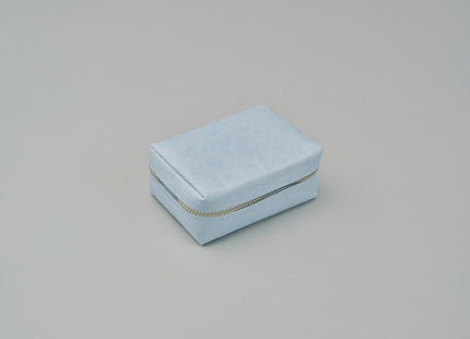 Japanese washi pape pouch / Ice blue