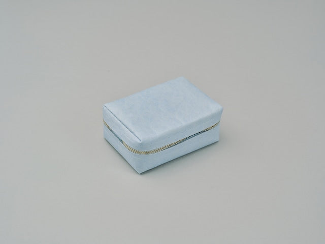 Japanese washi pape pouch / Ice blue