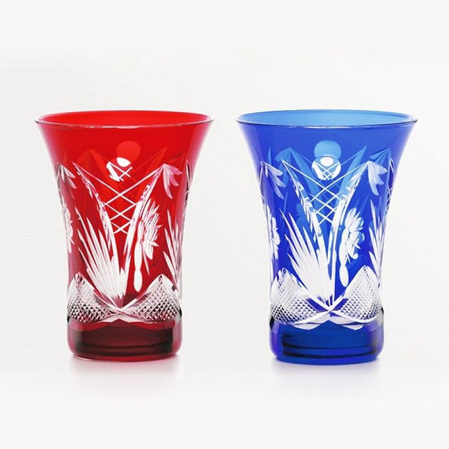 Morning glory glass Shochikubai pair